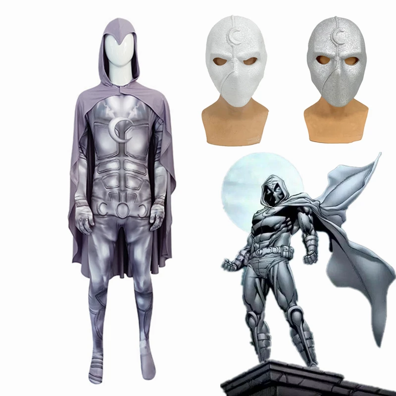 Movie Marc Spector Cosplay Costume Superhero Bodysuit Zentai Halloween Jumpsuit With Cloak Mask Set
Movie Marc Spector Cosplay Costume Superhero Bodysuit Zentai Halloween Jumpsuit With Cloak Mask Set