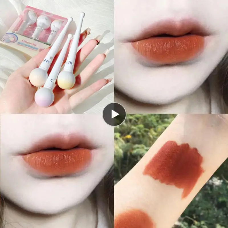 

Non-stick Cup Lip Tint Mud Set Lip Gloss Moisturizing Lollipop Mousse Marshmallow Lip Glaze Cosmetics Velvet Matte Lipstick