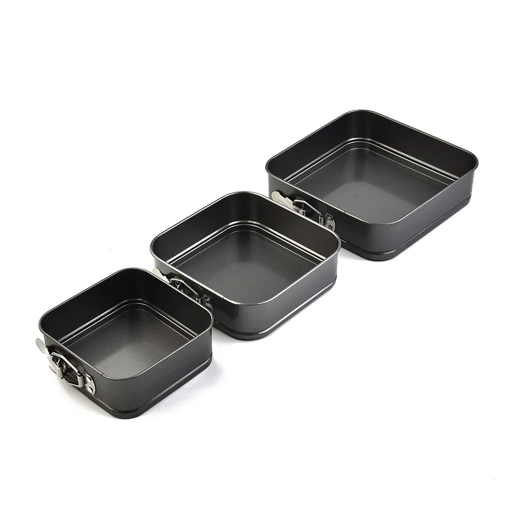 3Pcs/Set Cake Pan Non-Stick Metal Bake Mould Square Cake Pan Removable Bottom Bakeware Carbon Steel Cakes Molds Baking Tools Set
3Pcs/Set Cake Pan Non-Stick Metal Bake Mould Square Cake Pan Removable Bottom Bakeware Carbon Steel Cakes Molds Baking Tools Set