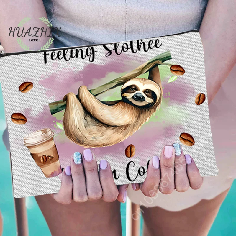 Cute Cartoon Sloth Cosmetic Bag for Women Cosmetics Bags Student Stationery Storage Pencil Case Cartoons Animal Print Organizer 
Cute Cartoon Sloth Cosmetic Bag for Women Cosmetics Bags Student Stationery Storage Pencil Case Cartoons Animal Print Organizer