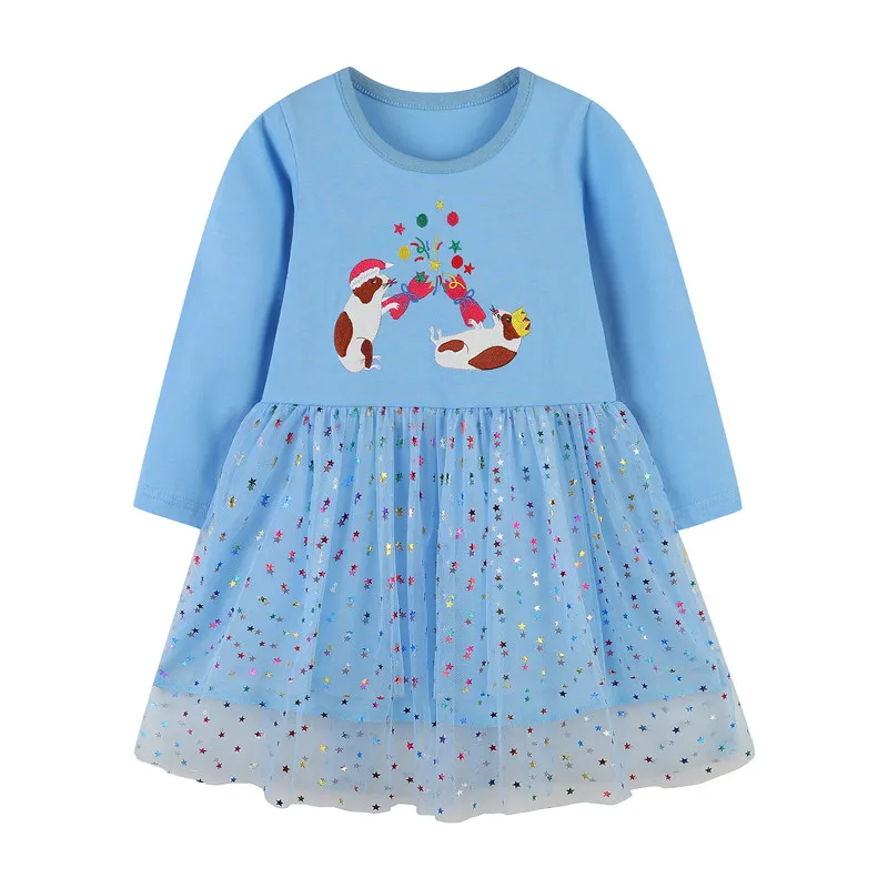 Jumping Meters New Arrival Princess Mouse Embroidery Autumn Spring Toddler Kids Dresses Hot Selling Birthday Dress Children's
Jumping Meters New Arrival Princess Mouse Embroidery Autumn Spring Toddler Kids Dresses Hot Selling Birthday Dress Children's