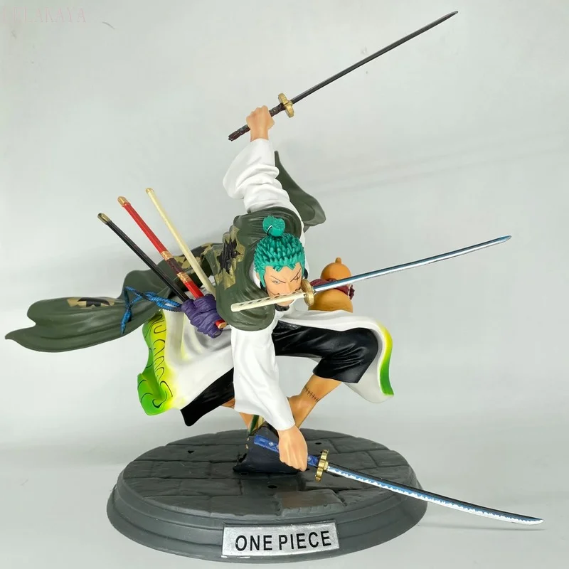 One Piece Anime Figure Kimono Roronoa Zoro Three-Knife Figure Skill Anime Model Action Figure Toys Statue Doll Gifts for Kids
One Piece Anime Figure Kimono Roronoa Zoro Three-Knife Figure Skill Anime Model Action Figure Toys Statue Doll Gifts for Kids