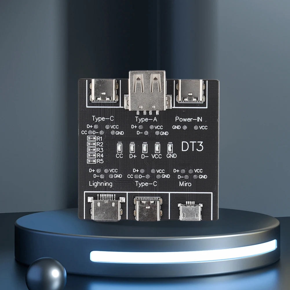 Тестер USB-кабелей DT3 для проверки кабеля передачи данных Type-C и USB, совместимый с устройством iOS и Android
Тестер USB-кабелей DT3 для проверки кабеля передачи данных Type-C и USB, совместимый с устройством iOS и Android