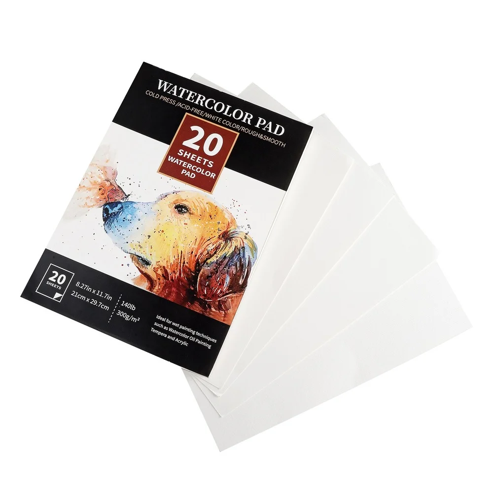 A4 300g Paper Not Blooming Water Color Paper Drawing Book Coloring Pad Watercolor Sketchbook 20 Sheets School Art Supplies
A4 300g Paper Not Blooming Water Color Paper Drawing Book Coloring Pad Watercolor Sketchbook 20 Sheets School Art Supplies