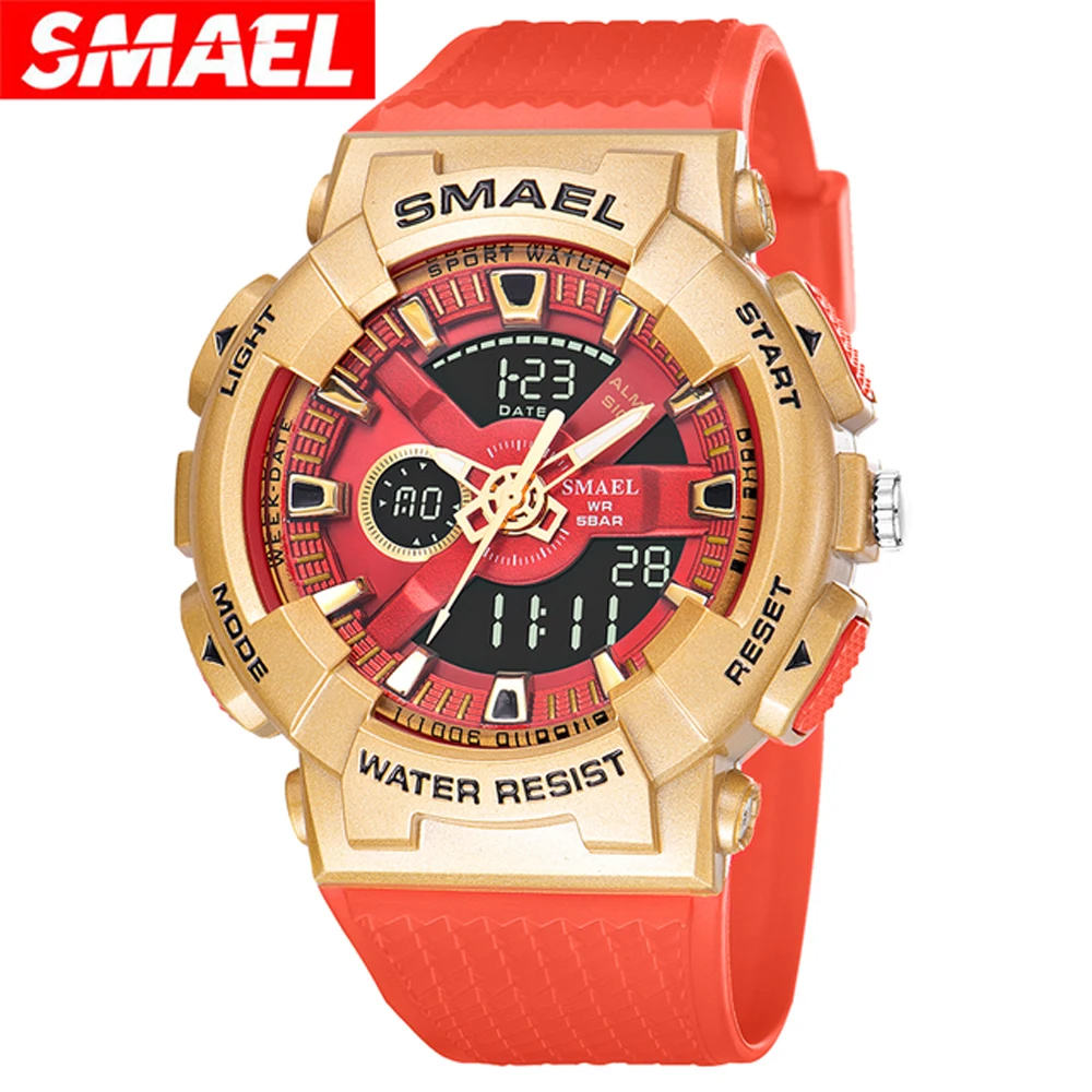 SMAEL 8006 New 2022 Man Sport Watch Alarm Military Stopwatch Student Back Light Fashion Display Wristwatch Gift Electronic
SMAEL 8006 New 2022 Man Sport Watch Alarm Military Stopwatch Student Back Light Fashion Display Wristwatch Gift Electronic