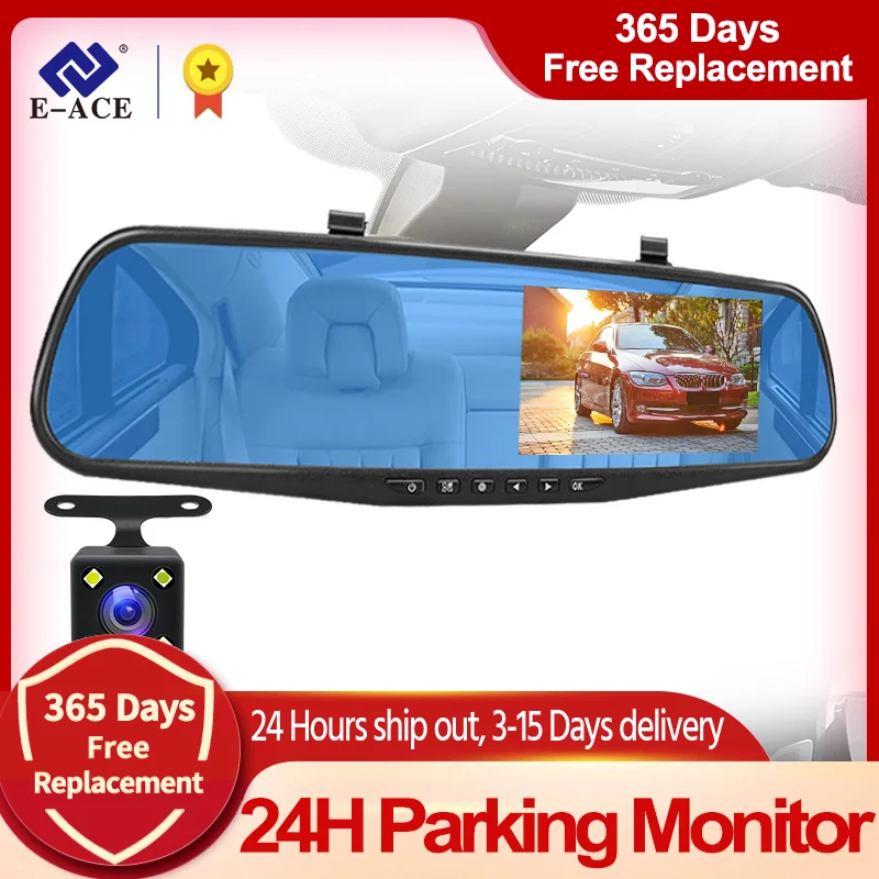 Фото-и видеорегистратор, 4,3 дюйма, FHD 1080P, с камерой заднего вида
Фото-и видеорегистратор, 4,3 дюйма, FHD 1080P, с камерой заднего вида