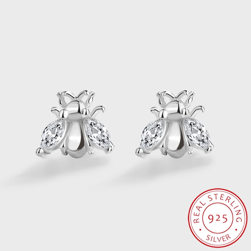 NEW Creative Butterfly Full Diamond Stud Earrings For Women Girl Insects Authentic Sterling Silver Valentine's Day Gift Jewelry
NEW Creative Butterfly Full Diamond Stud Earrings For Women Girl Insects Authentic Sterling Silver Valentine's Day Gift Jewelry