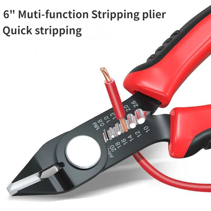 6" Wire Stripper Pliers Tools Automatic Stripping Cutter Cable Wire Crimping Electrician Repair Tools Muti-tool
6" Wire Stripper Pliers Tools Automatic Stripping Cutter Cable Wire Crimping Electrician Repair Tools Muti-tool