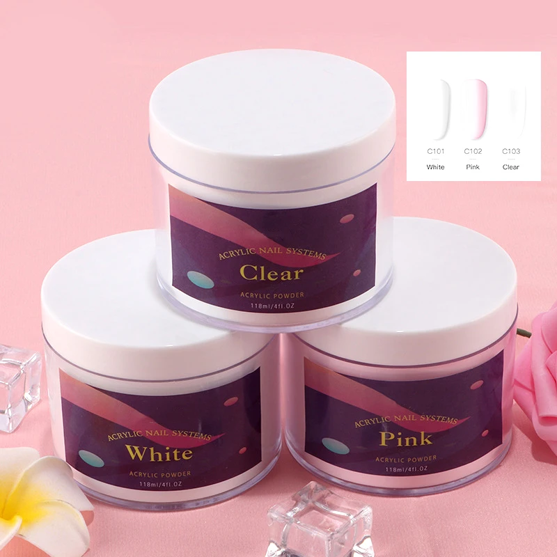 118ml Pink White Clear Nail Acrylic Powder Large Capacity Nail Supplies for Professionals Acrylic Nail Powder for Nail Art
118ml Pink White Clear Nail Acrylic Powder Large Capacity Nail Supplies for Professionals Acrylic Nail Powder for Nail Art