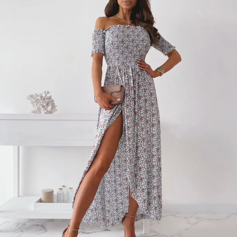 Модное платье-макси с открытыми плечами, женские платья с высоким разрезом, женское платье для пляжного отдыха, женское богемное платье, раз...
Модное платье-макси с открытыми плечами, женские платья с высоким разрезом, женское платье для пляжного отдыха, женское богемное платье, раз...