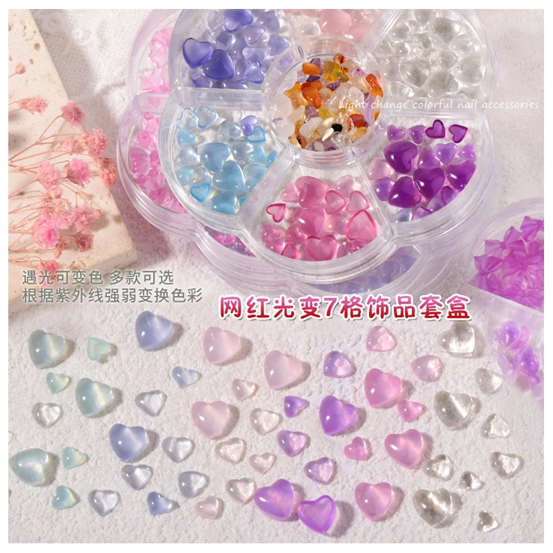 Nail Art Decoration Light Change Color Acrylic Hearts Butterfly Peach Bows Nail Accessories For Nail Tips Beauty
Nail Art Decoration Light Change Color Acrylic Hearts Butterfly Peach Bows Nail Accessories For Nail Tips Beauty