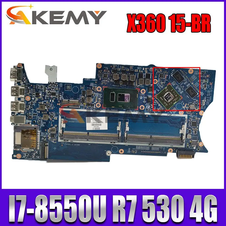 

For HP Pavilion X360 15-BR 14-BR Laptop Motherboard 936031-601 936031-001 I7-8550U CPU AMD Radeon R7 530 4G Full Tested