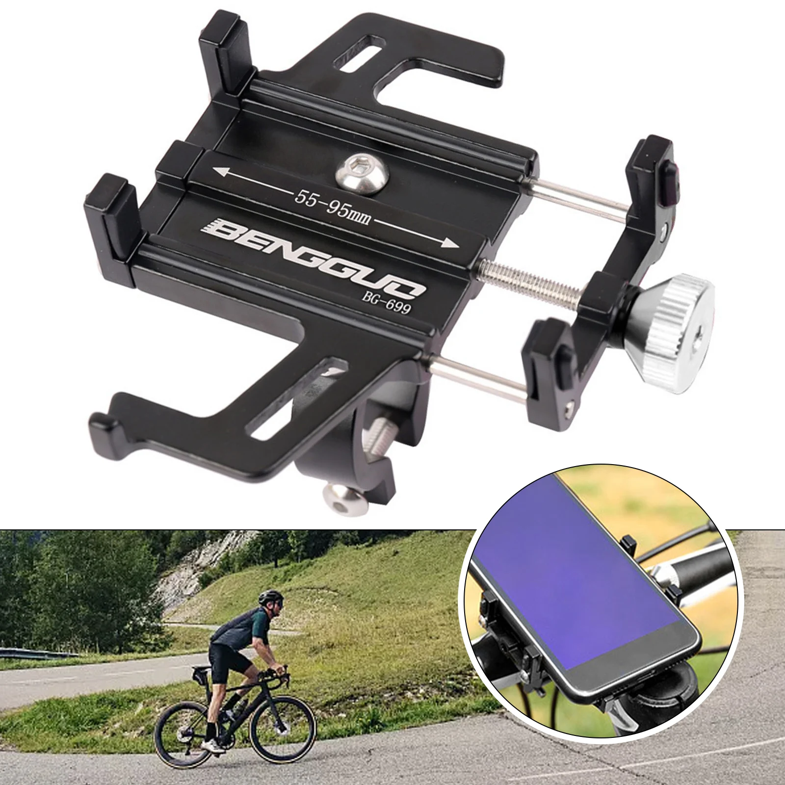 Bicycle Mobile Phone Holder Aluminum Alloy Mobile Phone Holder For Balance Car Motorcycle Stand Bracket GPS Support
Bicycle Mobile Phone Holder Aluminum Alloy Mobile Phone Holder For Balance Car Motorcycle Stand Bracket GPS Support
