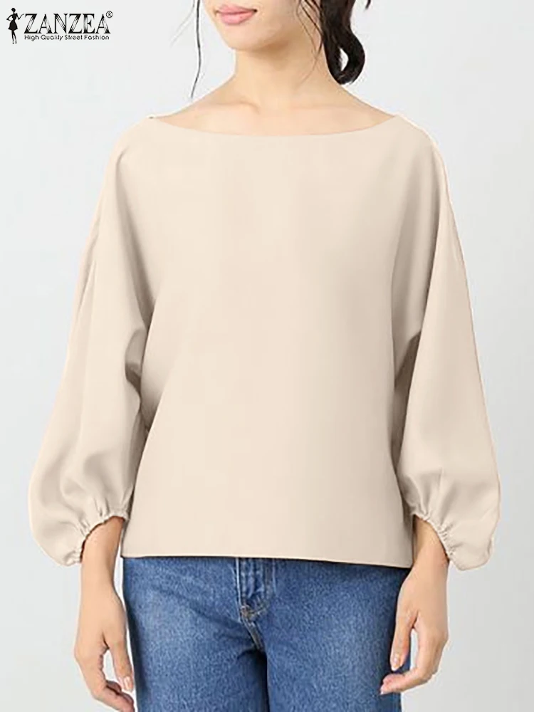 ZANZEA Fashion Party Blouse Autumn Woman Puff Sleeve Tunic Tops Ladies Elegant Solid Blusas Mujer Casual Party Chemise Oversize
ZANZEA Fashion Party Blouse Autumn Woman Puff Sleeve Tunic Tops Ladies Elegant Solid Blusas Mujer Casual Party Chemise Oversize