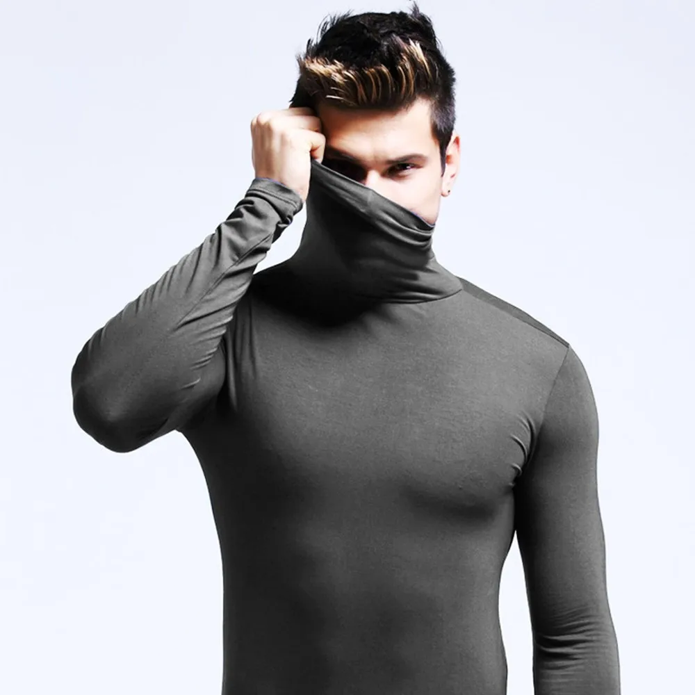 Turtleneck Bottoming Shirt Men Thermal Long Sleeve T Shirt Man Winter Modal Tshirt Tight Elastic Male Slim Basic Stretch Tee Top
Turtleneck Bottoming Shirt Men Thermal Long Sleeve T Shirt Man Winter Modal Tshirt Tight Elastic Male Slim Basic Stretch Tee Top