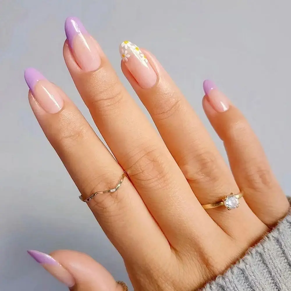 24pcs/Box Press On Nails Manicure Tool Full Cover Detachable Wearable Almond False Nails Nail Tips French Fake Nails
24pcs/Box Press On Nails Manicure Tool Full Cover Detachable Wearable Almond False Nails Nail Tips French Fake Nails