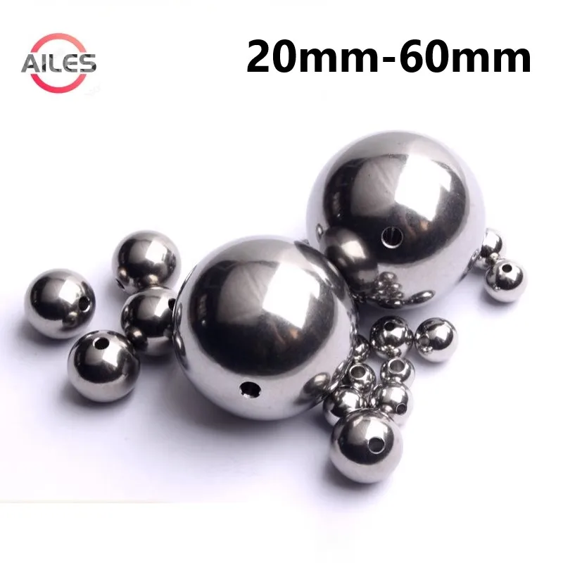 Solid 304 Stainless Steel Beads Balls with Through Holes No Thread 20mm 25mm 30mm 35mm 40mm 45mm 50mm 55mm 60mm Weak Magnetic
Solid 304 Stainless Steel Beads Balls with Through Holes No Thread 20mm 25mm 30mm 35mm 40mm 45mm 50mm 55mm 60mm Weak Magnetic
