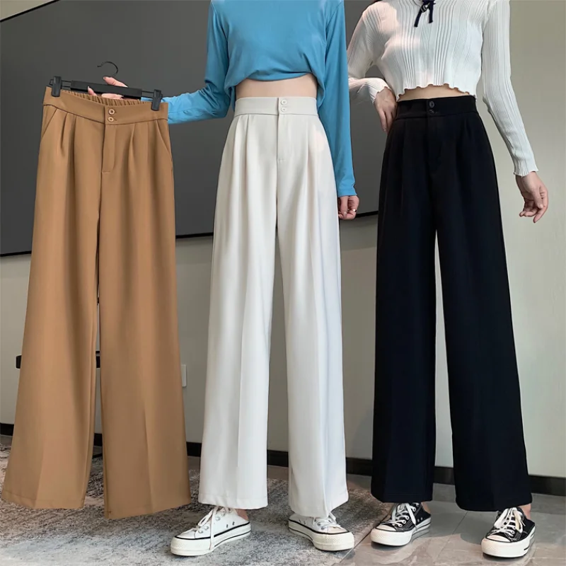 2021 Spring and Autumn New Beige Pants Women's Trend Small Loose Straight Pear-shaped Leggings Trousers
2021 Spring and Autumn New Beige Pants Women's Trend Small Loose Straight Pear-shaped Leggings Trousers