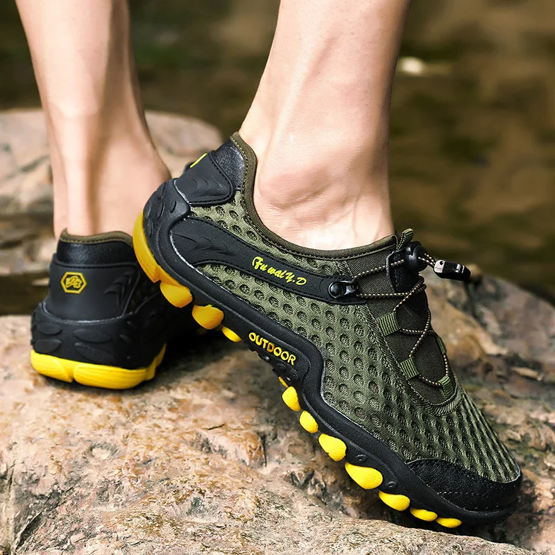 Men's Hiking Shoes Outdoor Breathable Casual Sports Shoes Fashion Anti-slip Mesh Men Beach Walking Shoes
Men's Hiking Shoes Outdoor Breathable Casual Sports Shoes Fashion Anti-slip Mesh Men Beach Walking Shoes