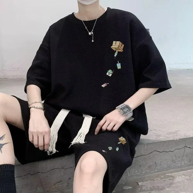 Men's Clothing T-Shirts Shorts Sets Men's Sportswear Casual Men Fashion Oversized Short Sleeve T Shirt Pants Set Of Clothes Tees
Men's Clothing T-Shirts Shorts Sets Men's Sportswear Casual Men Fashion Oversized Short Sleeve T Shirt Pants Set Of Clothes Tees