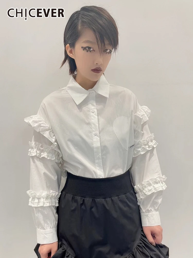 CHICEVER Patchwork Fold Pleated Button Through Blouse For Women Lapel Long Sleeve Solid Shirts Female Fashion Clothing 2022 New
CHICEVER Patchwork Fold Pleated Button Through Blouse For Women Lapel Long Sleeve Solid Shirts Female Fashion Clothing 2022 New