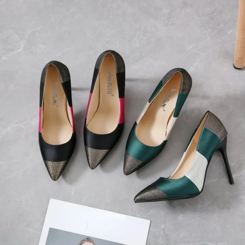 Spring Fashion Sexy High Heels Ladies Pointed Toe Stiletto High Heels Office Ladies Work Shoes Wedding Banquet 6-9cm High Heels
Spring Fashion Sexy High Heels Ladies Pointed Toe Stiletto High Heels Office Ladies Work Shoes Wedding Banquet 6-9cm High Heels
