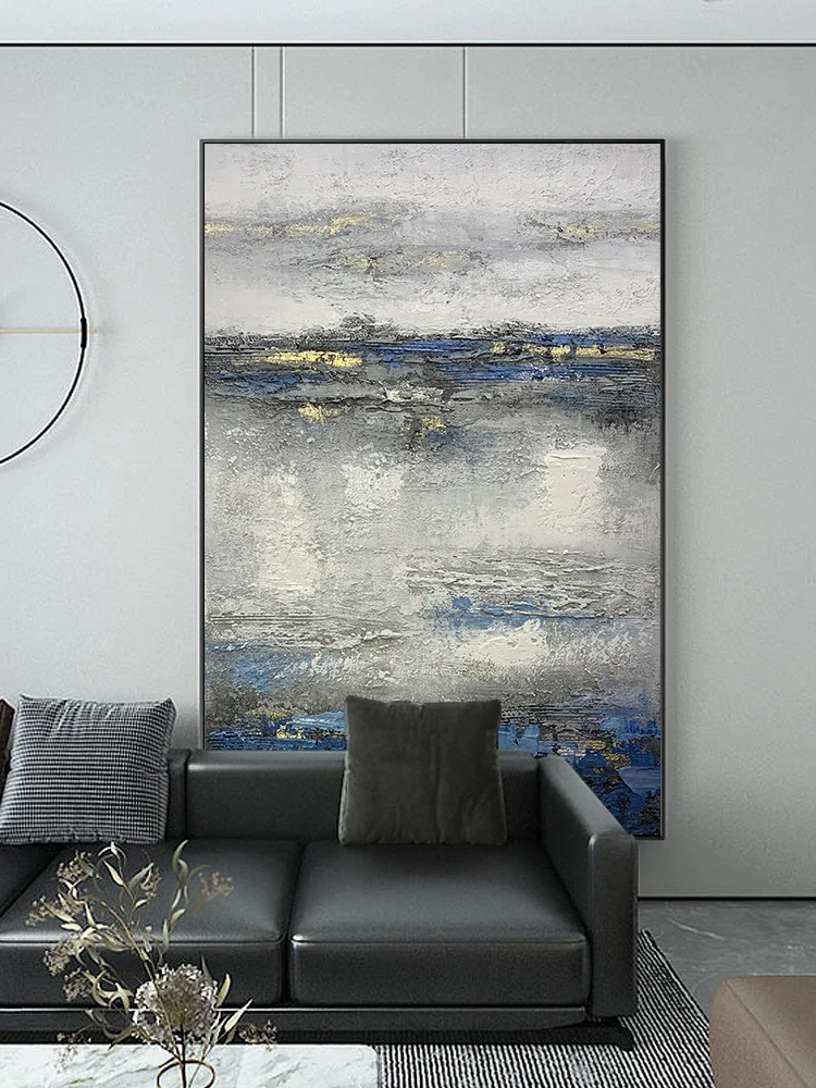 Hand Painted Wabi-sabi Blue Hanging Painting Large Living Room Decorative Painting Abstract Gold Leaf Floor Painting
Hand Painted Wabi-sabi Blue Hanging Painting Large Living Room Decorative Painting Abstract Gold Leaf Floor Painting