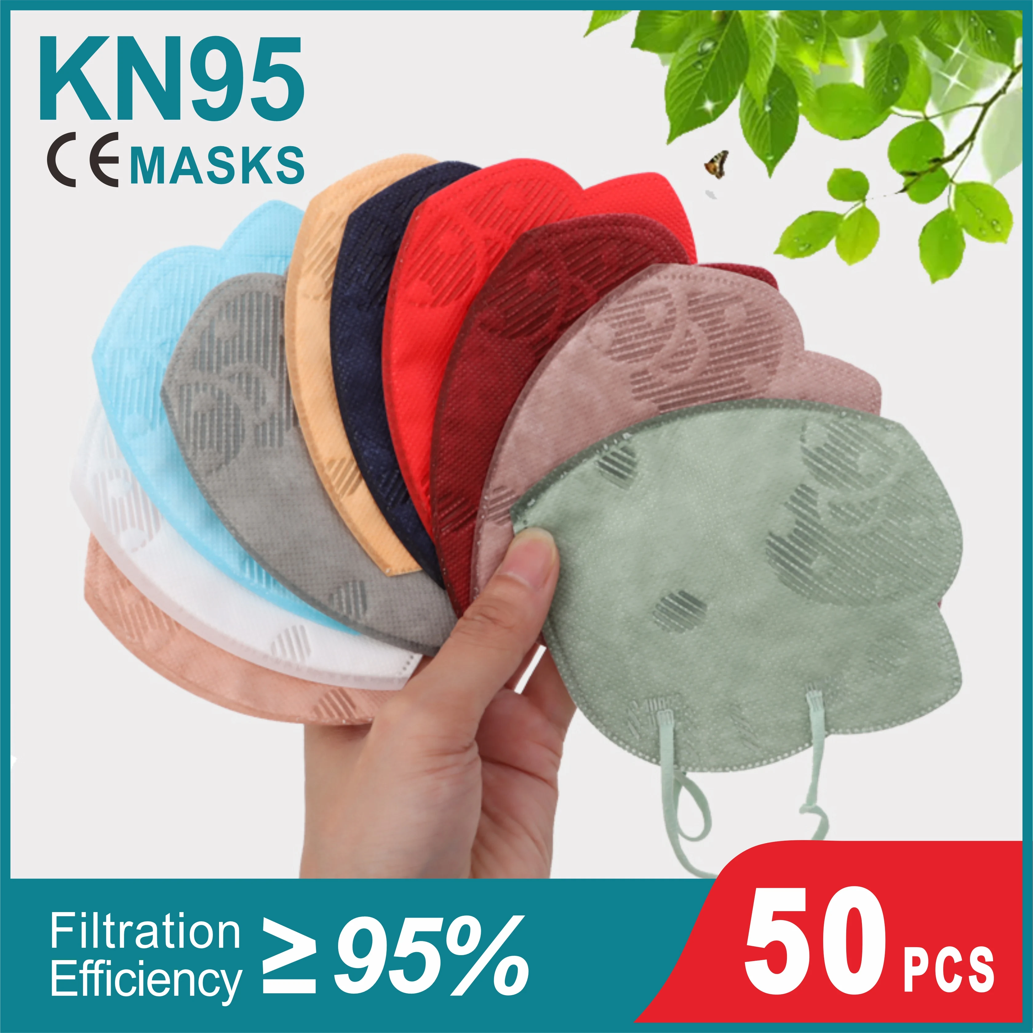 Маски KN95 Maske KN95 Mascarilla FPP2, белые маски с фильтром лица, черные защитные маски KN95FFP2, маска FFP2MASK, 50 шт.
Маски KN95 Maske KN95 Mascarilla FPP2, белые маски с фильтром лица, черные защитные маски KN95FFP2, маска FFP2MASK, 50 шт.