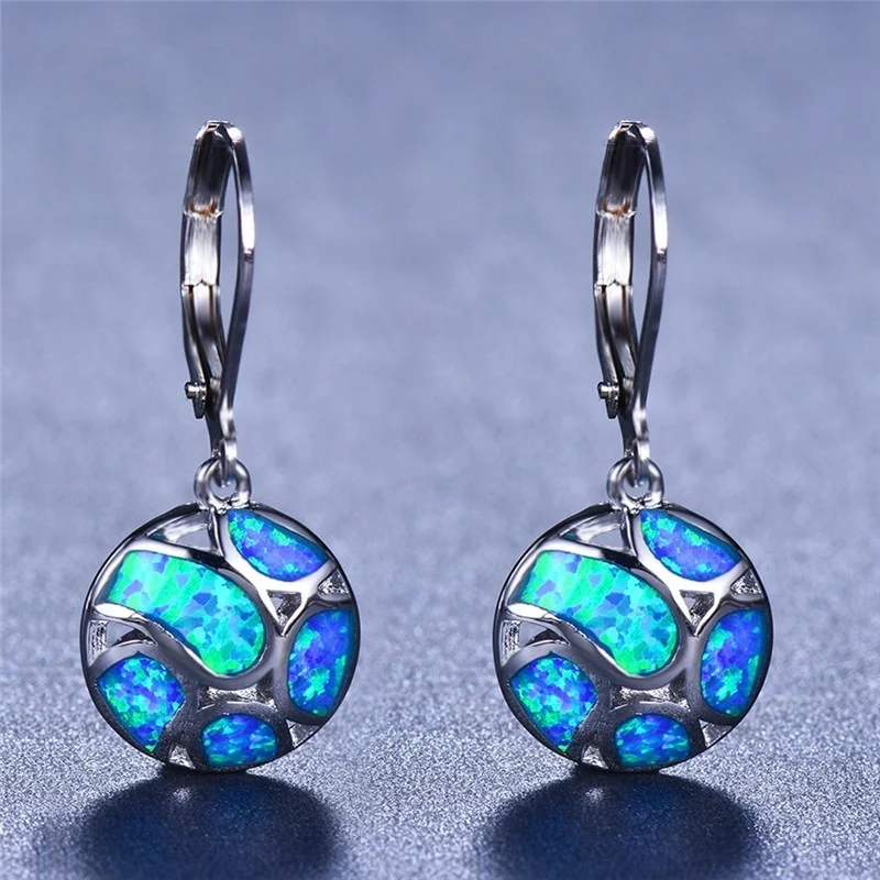 Mifeiya Fashion Silver Color Football Drop Earrings White Fire Opal Round Bride Wedding Long Dangle for Women Party Cocktail
Mifeiya Fashion Silver Color Football Drop Earrings White Fire Opal Round Bride Wedding Long Dangle for Women Party Cocktail
