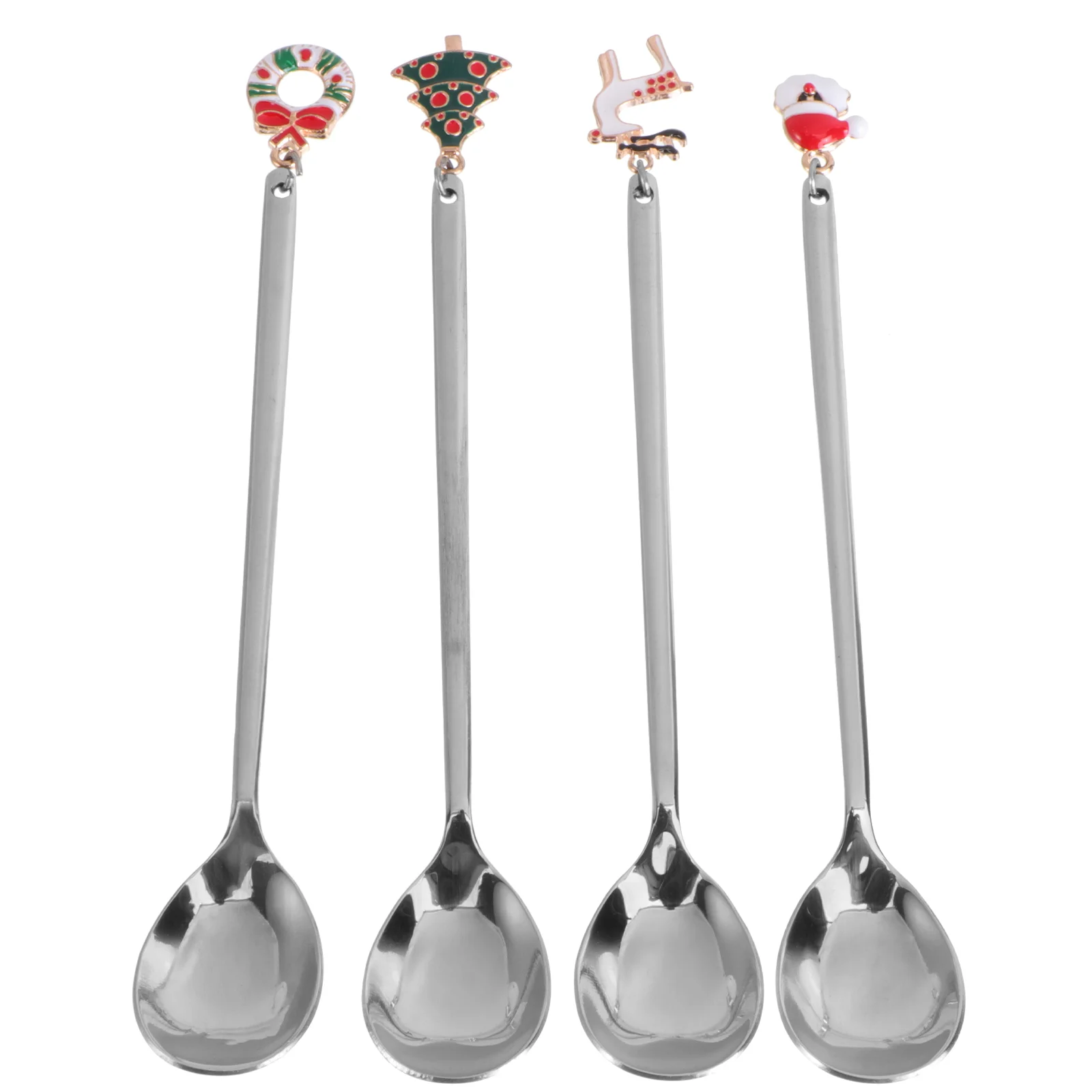 4 Kitchen Supplies Silverware Stainless Steel Dessert Spoons Mixing Spoons for Kitchen
4 Kitchen Supplies Silverware Stainless Steel Dessert Spoons Mixing Spoons for Kitchen