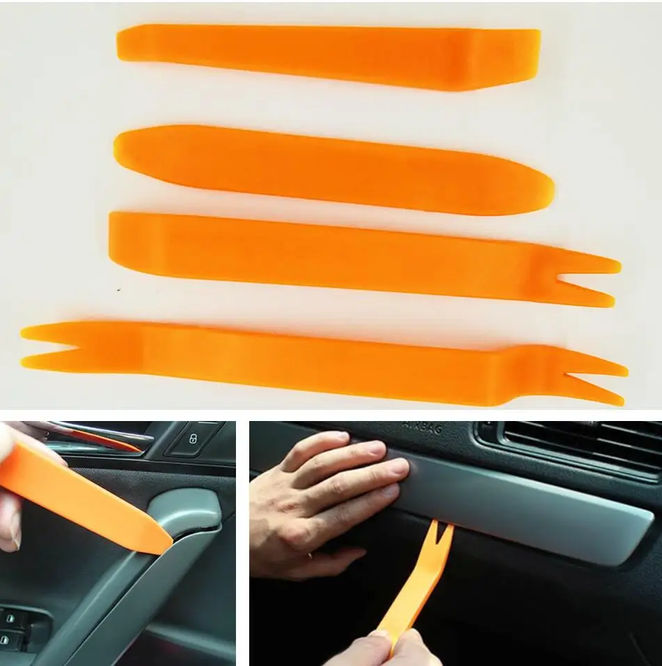 

4pcs Car Removal Pry Open Tool Kit Repair Tools For Toyota C-HR CHR Corolla Rav4 Rav 4 Auris Yaris Prius Camry Prado Sticker