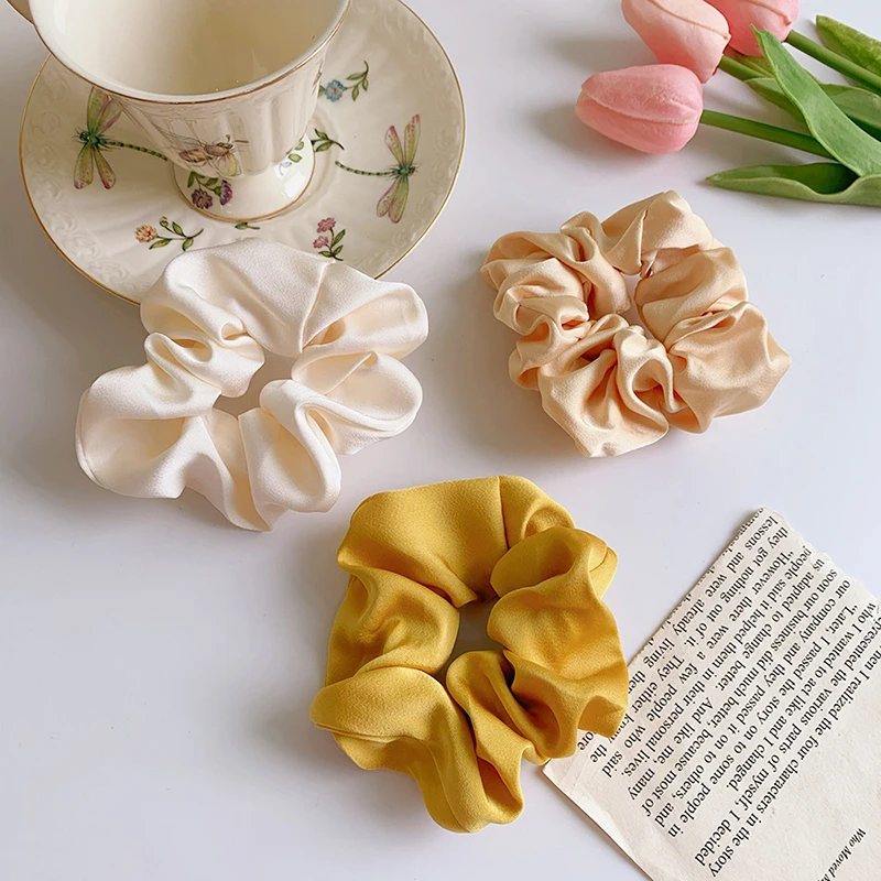 Silk Hair Band Solid Hair Ring Elastic Handmade Multicolor Hairband Elastic Rubber Band Headwear Scrunchies Hair Accessories
Silk Hair Band Solid Hair Ring Elastic Handmade Multicolor Hairband Elastic Rubber Band Headwear Scrunchies Hair Accessories