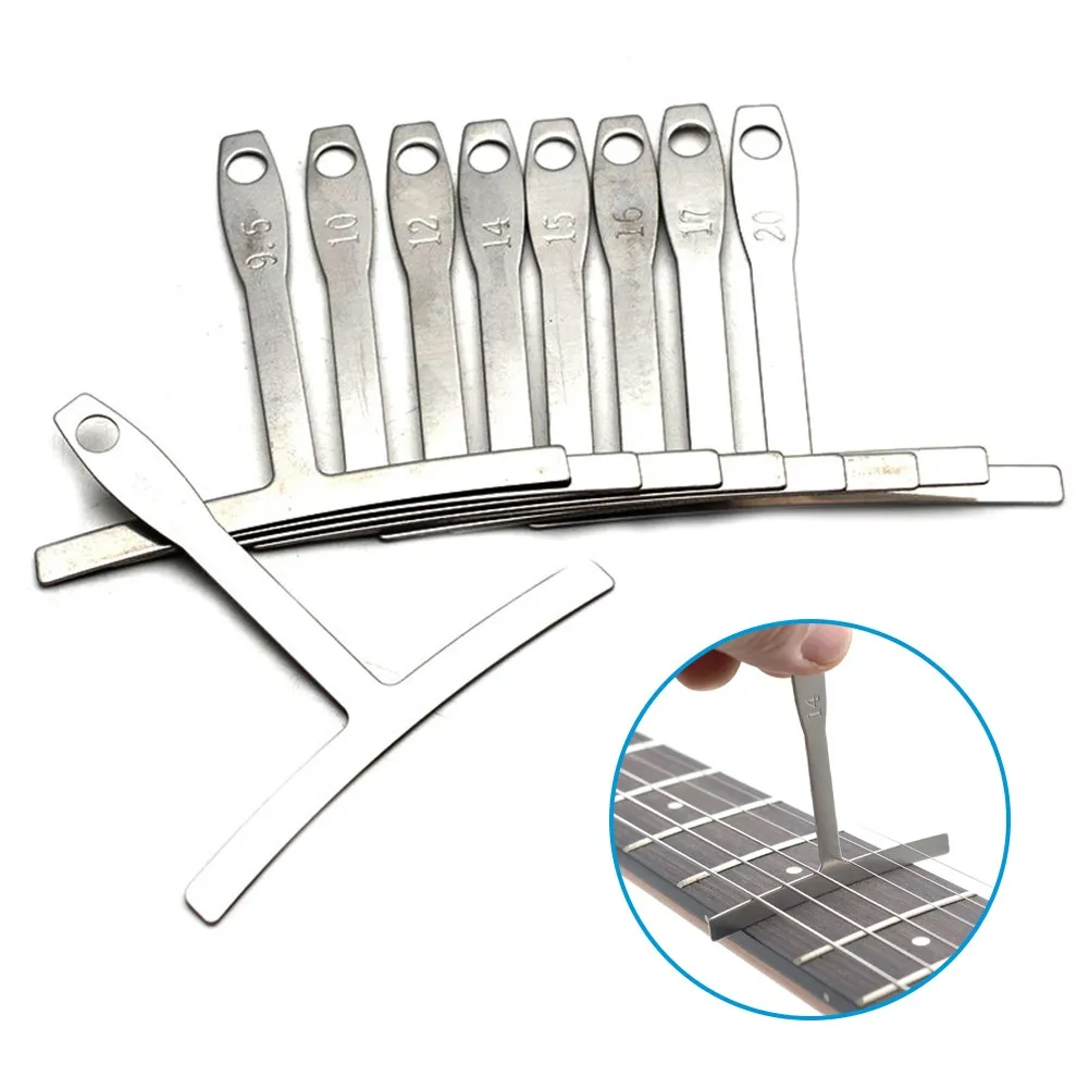 9pcs Guitar Fretboard Arc Grinding Ruler Stainless Steel For Radius 7.25-20 Gauge Neck Notched Straight Edge Builder Measure
9pcs Guitar Fretboard Arc Grinding Ruler Stainless Steel For Radius 7.25-20 Gauge Neck Notched Straight Edge Builder Measure