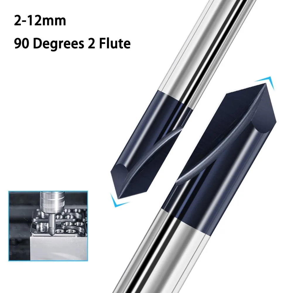 Chamfer Milling Cutter Countersink Drill Bit 2-12mm 90 Degrees 2 Flute Router Bit Carbide End Mill Chamfer Cutter
Chamfer Milling Cutter Countersink Drill Bit 2-12mm 90 Degrees 2 Flute Router Bit Carbide End Mill Chamfer Cutter