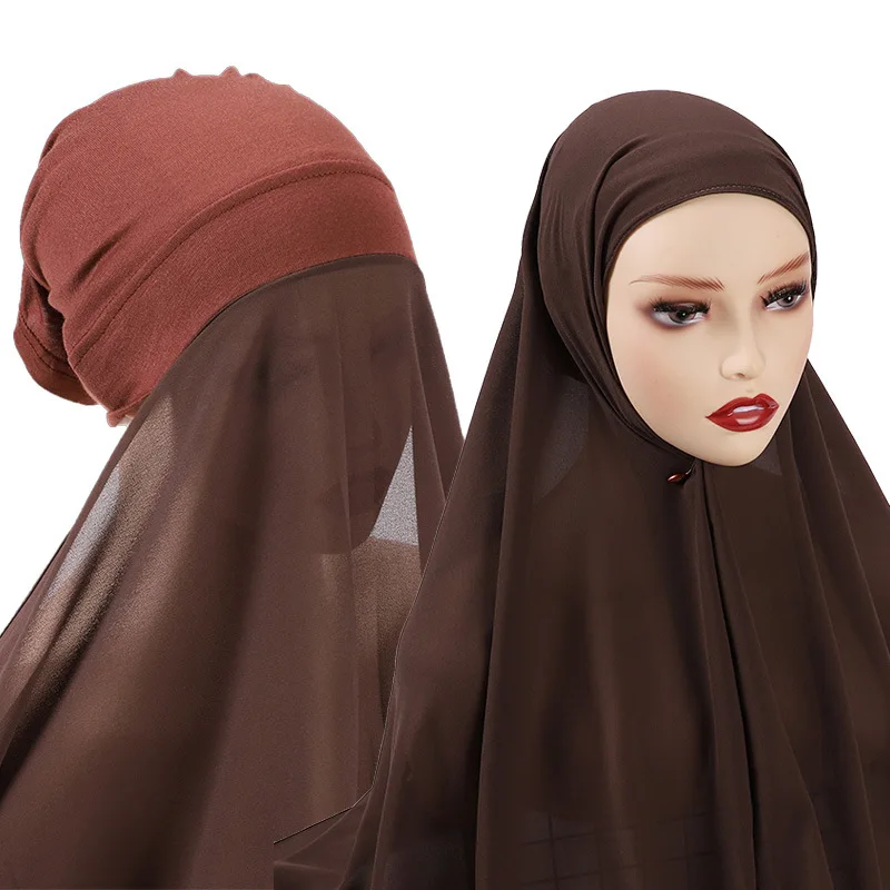 Wepbel Muslim Hijab Scarf Ramadan Full Cover Khimar Solid Saudi Arab Prayer Hats Islam Undercap Snap Fastener Head Wraps Scarf
Wepbel Muslim Hijab Scarf Ramadan Full Cover Khimar Solid Saudi Arab Prayer Hats Islam Undercap Snap Fastener Head Wraps Scarf
