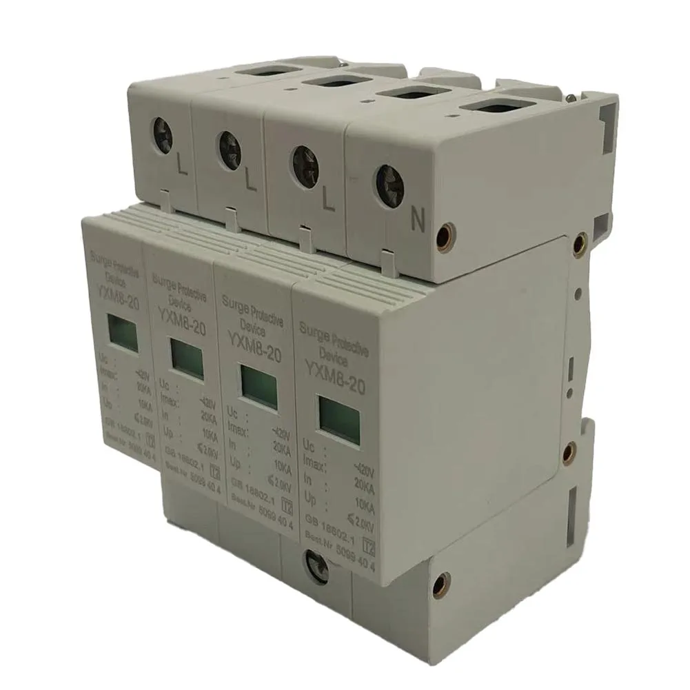 4P 20KA DC Photovoltaic Surge Protector Lightnings Protection Surge Arrester Surge Protection Protector Device
4P 20KA DC Photovoltaic Surge Protector Lightnings Protection Surge Arrester Surge Protection Protector Device