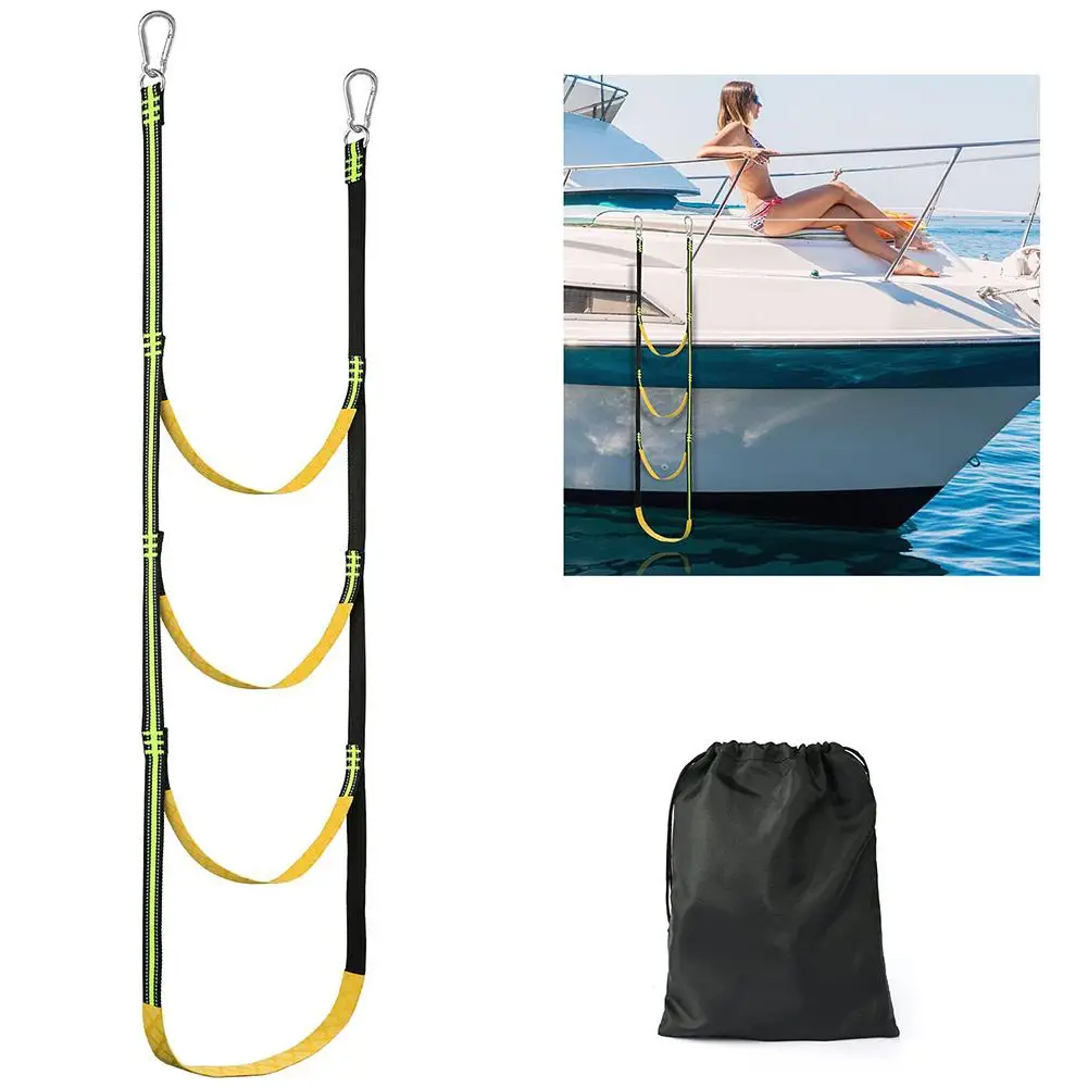 Boat Rope Ladder With Hook Portable Folding Soft Boarding Ladders For Inflatable Boat Kayak Motorboat
Boat Rope Ladder With Hook Portable Folding Soft Boarding Ladders For Inflatable Boat Kayak Motorboat