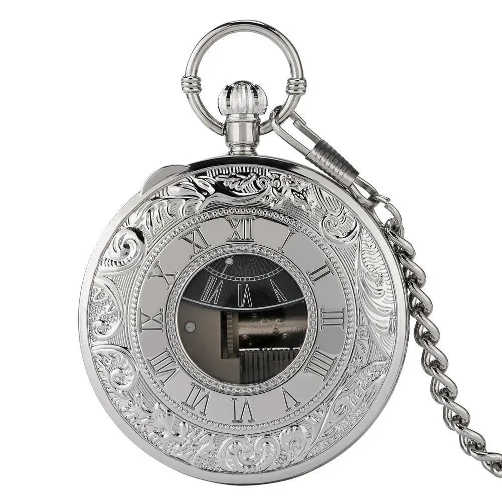 Luxury Silver Musical Movement Pocket Watch Quartz Hand Crank Play Music Watch Fob Chain Pendant Clock Antique Valentines Gift
Luxury Silver Musical Movement Pocket Watch Quartz Hand Crank Play Music Watch Fob Chain Pendant Clock Antique Valentines Gift