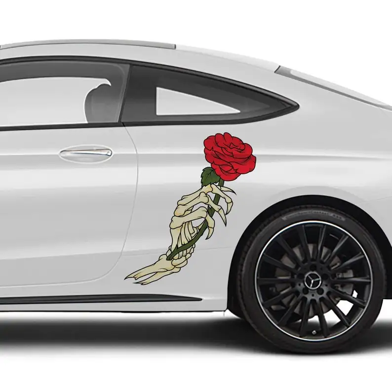 Skeleton Rose Car Decal Livery, 2 Piece Set, Limited Edition, Exclusively Designed In-house and Printed on Premium Vinyl
Skeleton Rose Car Decal Livery, 2 Piece Set, Limited Edition, Exclusively Designed In-house and Printed on Premium Vinyl