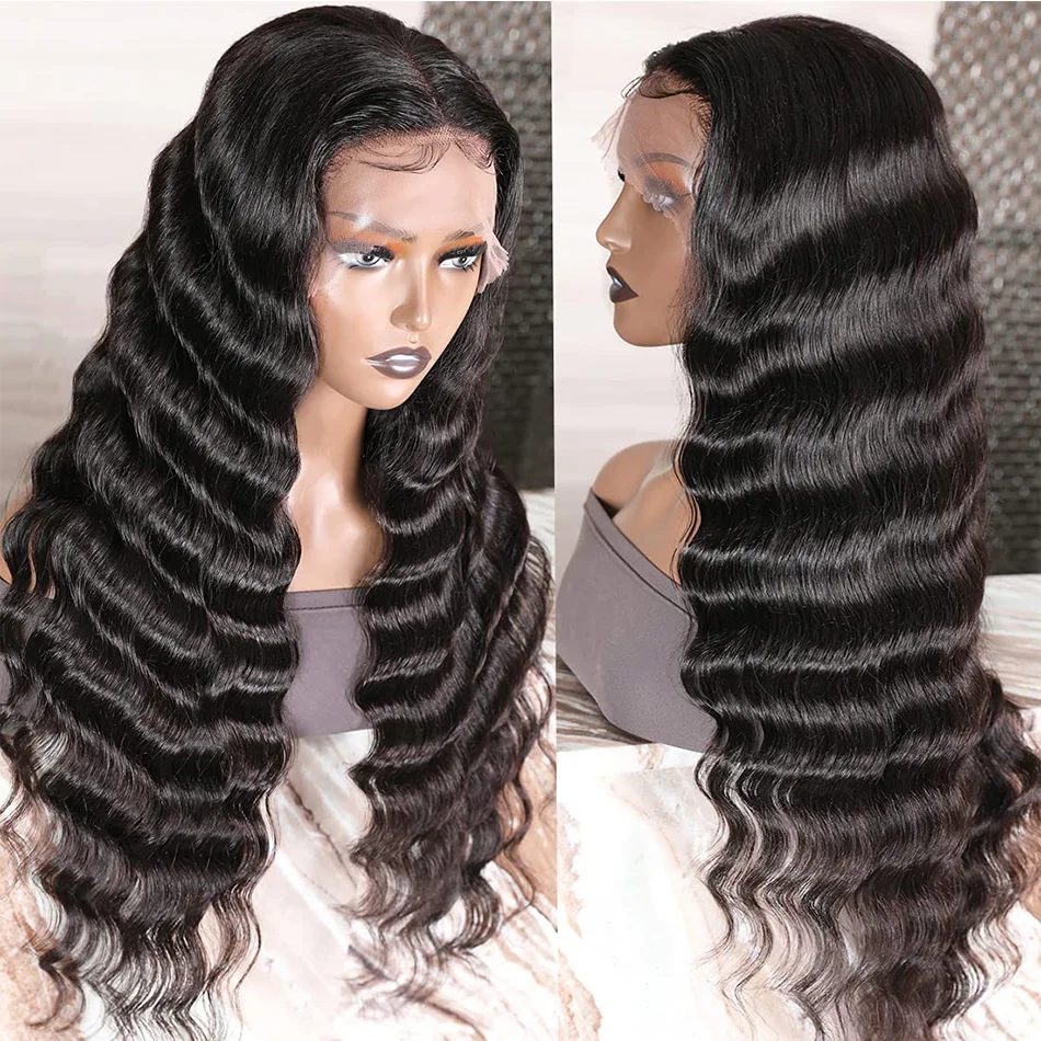 Loose Deep Wave Wig 30Inch 13x4 HD Lace Frontal Wigs Preplucked Water Wave Colored Lace Front Wigs Human Hair Wigs For Women
Loose Deep Wave Wig 30Inch 13x4 HD Lace Frontal Wigs Preplucked Water Wave Colored Lace Front Wigs Human Hair Wigs For Women