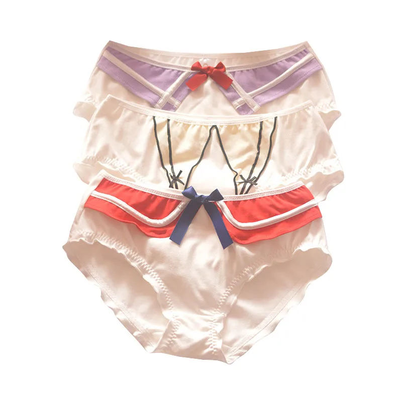 3PCS/Lot Sweet Lovely Japanese Style Ladies Underwear Cute Triangle Three-dimensional Collar College Style Cotton Underpanties
3PCS/Lot Sweet Lovely Japanese Style Ladies Underwear Cute Triangle Three-dimensional Collar College Style Cotton Underpanties