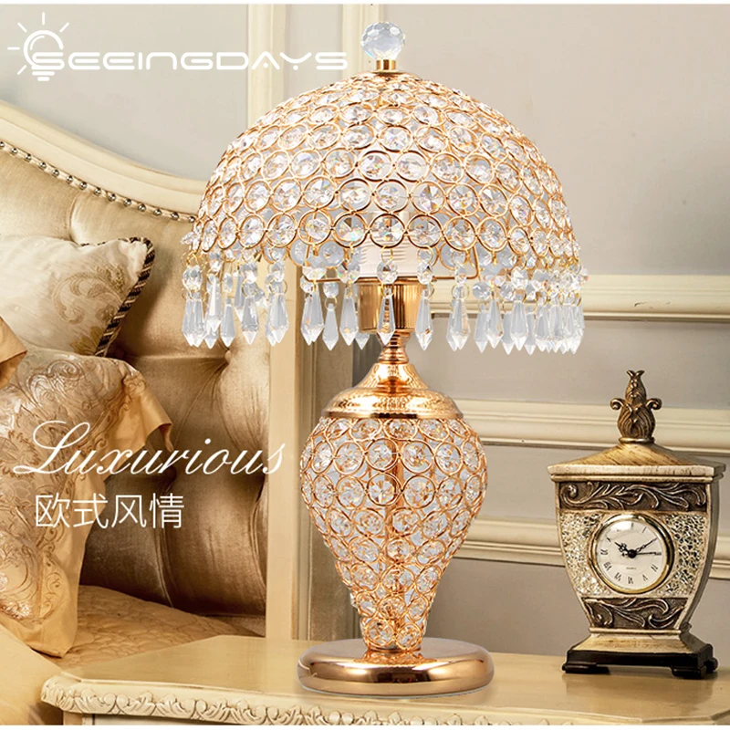 Free Shipping Modern Luxury European Crystal Lamp for Bedroom Living Room Bedside Lamp Study Desk Lamp Led Night Lamp Home Decor
Free Shipping Modern Luxury European Crystal Lamp for Bedroom Living Room Bedside Lamp Study Desk Lamp Led Night Lamp Home Decor