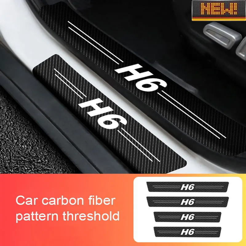 4Pcs Car Carbon Fiber Scratch Resistant Decal Stickers For Haval H6 Logo Car Door Sill Threshold Protector Auto Accessories
4Pcs Car Carbon Fiber Scratch Resistant Decal Stickers For Haval H6 Logo Car Door Sill Threshold Protector Auto Accessories