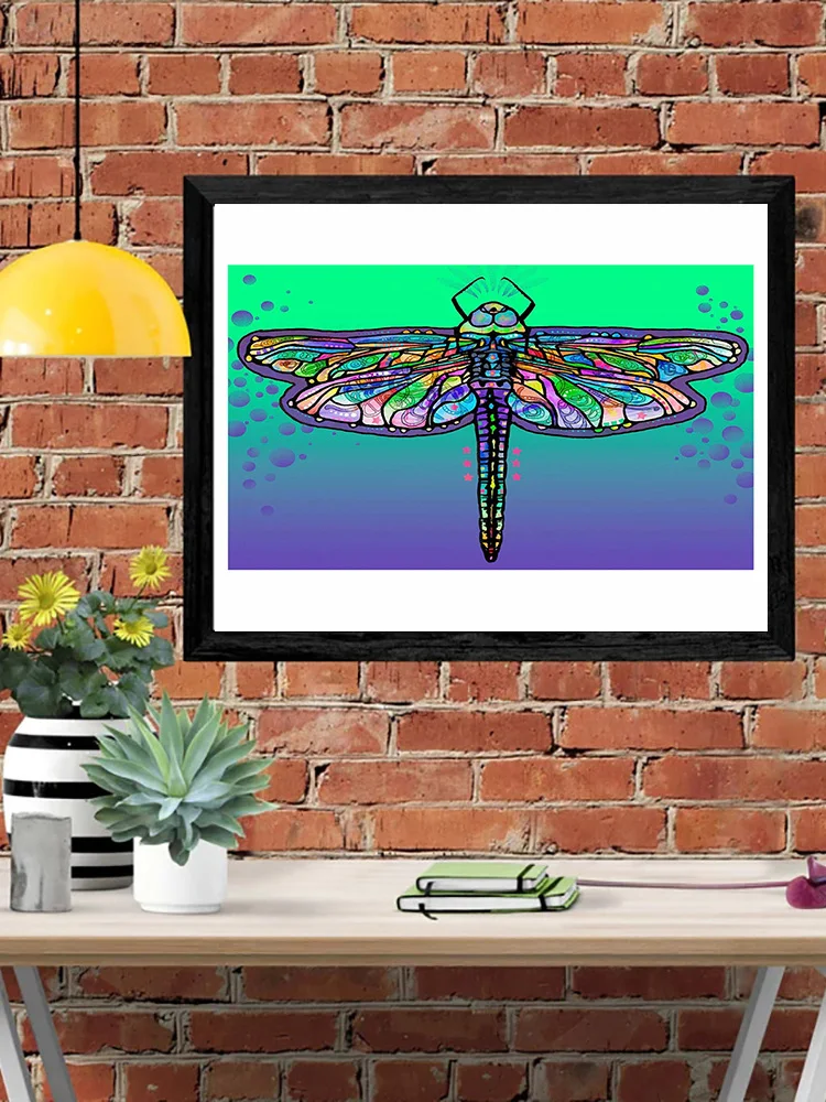 DIY-5D Diamond Painting Colorful Dragonfly Splice Set Full Diamond Embroidery Mosaic Picture Closed
DIY-5D Diamond Painting Colorful Dragonfly Splice Set Full Diamond Embroidery Mosaic Picture Closed