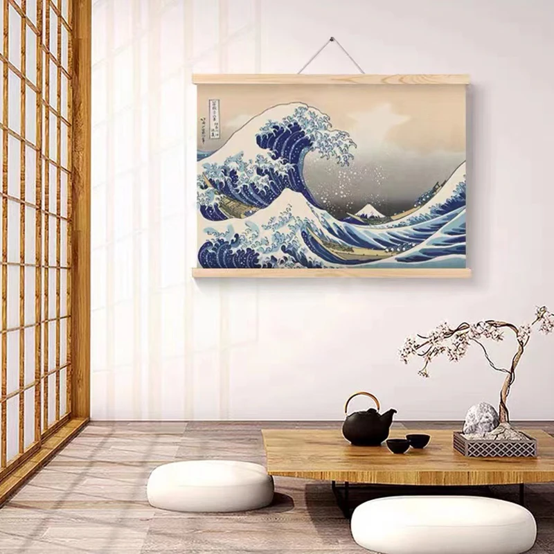 Japanese Hand Painted solid wood scroll hanging painting Painting Art Poster Decorative Painting Mural Home Wall Painting Decor
Japanese Hand Painted solid wood scroll hanging painting Painting Art Poster Decorative Painting Mural Home Wall Painting Decor