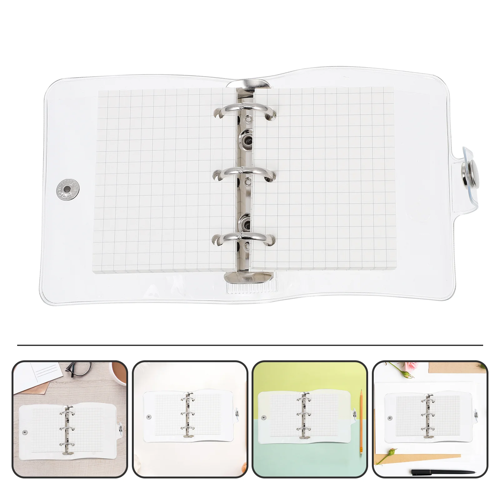 1 Set of Portable Small Scrapbook Students Loose-leaf Notepad Mini Binder Journal
1 Set of Portable Small Scrapbook Students Loose-leaf Notepad Mini Binder Journal