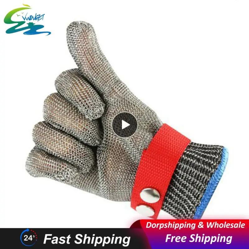 Anti-cut Gloves Safety Cut Proof Stab Resistant Stainless Steel Wire Metal Mesh Butcher Cut-Resistant Gloves Safety Work Gloves
Anti-cut Gloves Safety Cut Proof Stab Resistant Stainless Steel Wire Metal Mesh Butcher Cut-Resistant Gloves Safety Work Gloves
