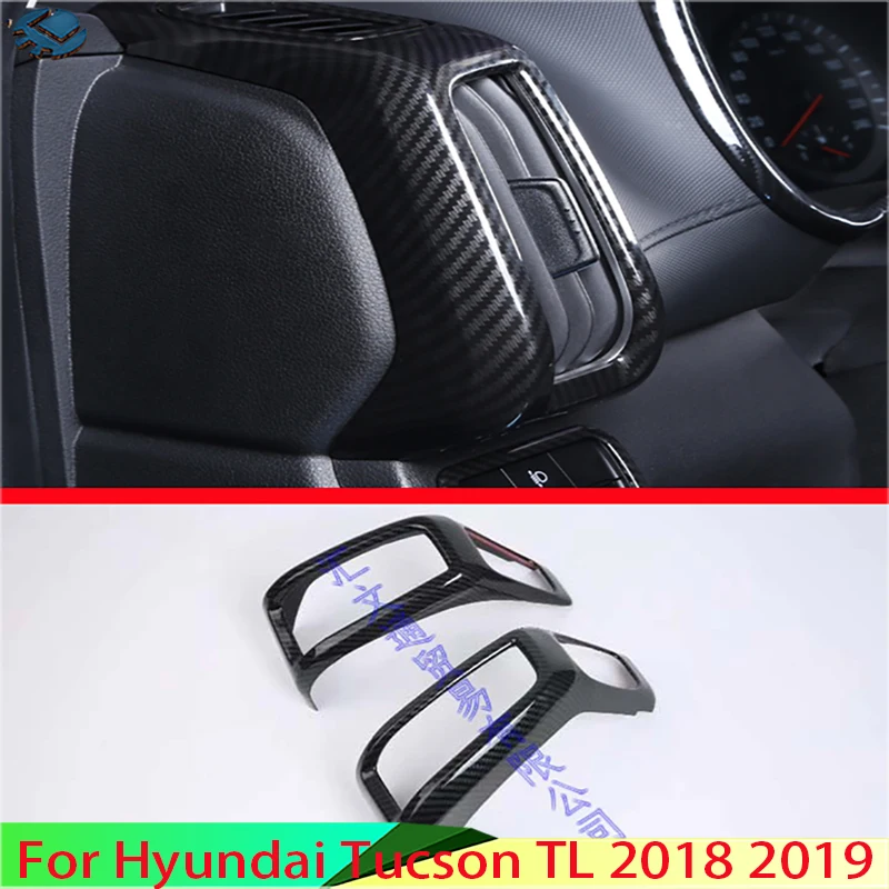 For Hyundai Tucson TL 2018 2019 Carbon Fiber Style Air Vent Outlet Cover Dashboard Trim Bezel Frame Molding Garnish Accent
For Hyundai Tucson TL 2018 2019 Carbon Fiber Style Air Vent Outlet Cover Dashboard Trim Bezel Frame Molding Garnish Accent