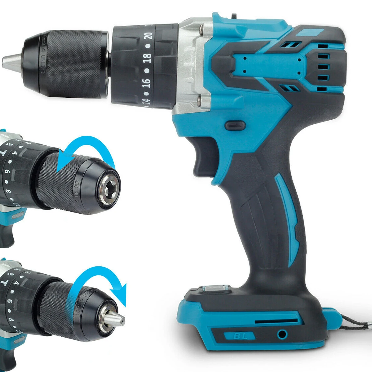 Electric Hammer Drill Cordless Impact Hammer Drill 450RPM&1500RPM Variable Speed Electric Hammer Drill For Makita 18V Battery
Electric Hammer Drill Cordless Impact Hammer Drill 450RPM&1500RPM Variable Speed Electric Hammer Drill For Makita 18V Battery