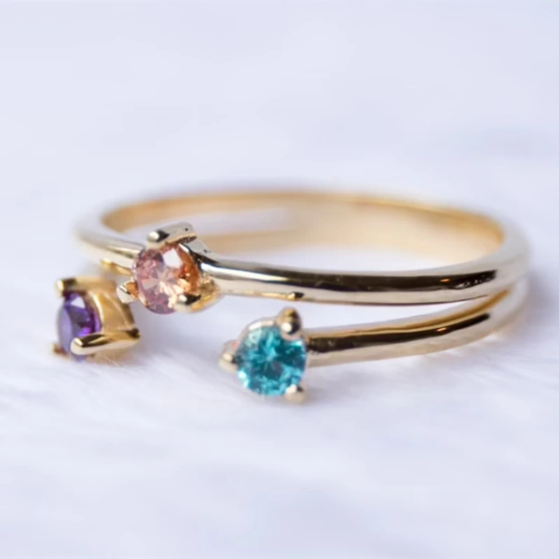 Gold-color Circle Ring for Women Inlaid Colorful CZ Simple Stylish Lady's Finger-ring Daily Wear Party Statement Jewelry
Gold-color Circle Ring for Women Inlaid Colorful CZ Simple Stylish Lady's Finger-ring Daily Wear Party Statement Jewelry